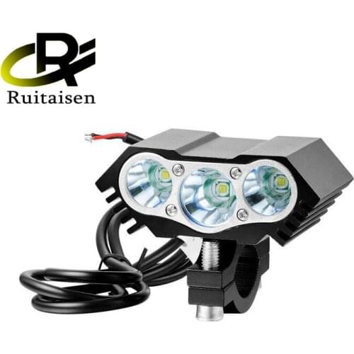 3xT6 LED Front Bicycle Headlight 4 Modes Safety Night Cycling Lamp+Rechargeable Battery Pack+Charger
