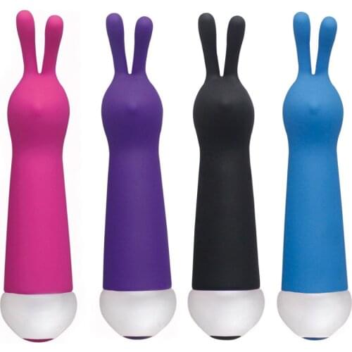 7 Speed Strong Vibrating With LED Light Bunny Wand Rabbit Vibrator For Women G spot Or Clit Foreplay Couples Sex Toy