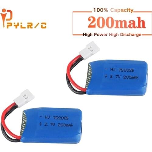 Battery for Syma X4 X11 X13 RC Drones 3.7V 200mah LiPo battery for Syma X4 X11 X13 RC Quadcopter Parts 752025 1-10pcs