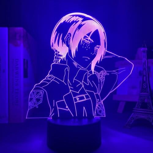 Acrylic 3d Lamp Ymir Attack on Titan for Home Room Decor Light Child Gift Ymir LED Night Light Anime