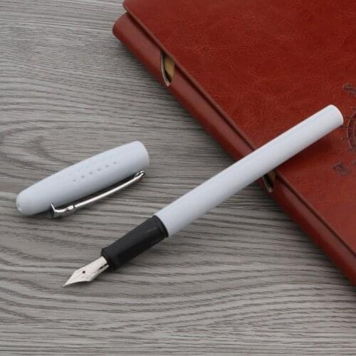 BAOER Plastic classics HOT OFFICE Slender fashion Korean version light grey Fountain Pen