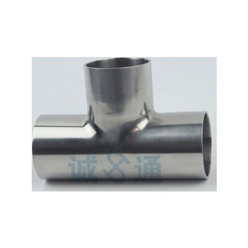 Free shipping Tri Clamp 3 Way Tee, Stainless Steel 304 Sanitary Ferrule Tee Connector Pipe Fitting Tri Clamp Food pass health