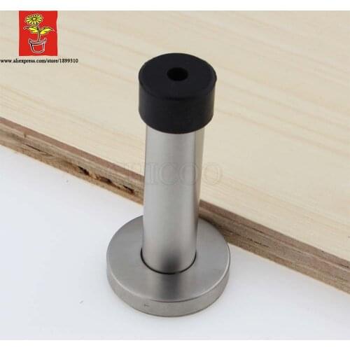 CHICOO 3.5inch Home Decorative Door Stopper Stainless Steel Rubber Door Stop Wall Door Holder Doorstops