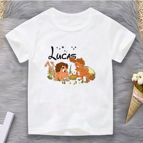Disney LUCA Summer Kids T-shirt Fashion Sea Monsters Brand Short-sleeved T-shirt Boys Trendy T-shirt Graphic T Shirts Shirts
