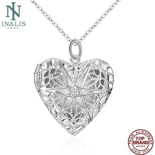 INALIS Simple Heart Shape Pendant For Women Romantic Female Copper Pendants Festival Birthday Gift DIY Fashion Jewelry Making