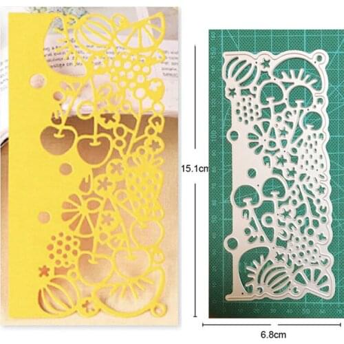 Craft dies Christmas lace fruit border Metal Cutting Dies Scrapbooking for Paper Card Making DIY Embossing Dies Cut Stencil dies