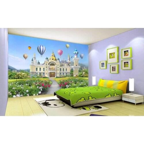 Beautiful Princesses Fantasy Castle Wallpaper 3D Photo Custom Childrens room Wall Murals Bedroom Room decor