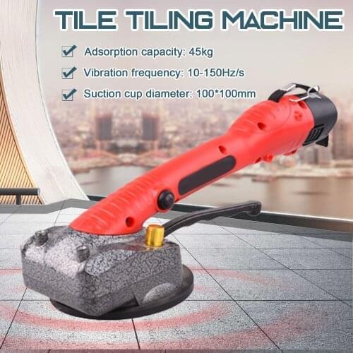 KKMOON 10-150Hz Tile Tiling Machine Wall Floor Tiles Laying Vibrating Tool with 100*100mm Suction Cup Tile Tiling Machine