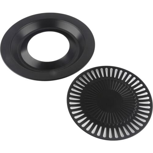 Metal non-stick korean gas barbecue roasting pan grill meat burner for bbq heat plate grills cooking tools frying pan bakeware