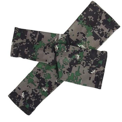 Fashion Camo Cooling Sun UV Protection Arm Warmer Cover Golf Cycling Bike Sports Arm Sleeves Volleyball Sunscreen Bands
