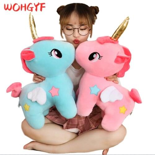 10-25cm Soft Unicorn Plush Toy Baby Kids Appease Sleeping Pillow Doll Animal Stuffed Plush Toy Birthday Gifts for Girls Children