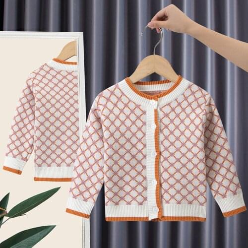 Baby Boys Girls Autumn Sweater Kids Casual Loose Top Knitting Long Sleeve Cardigan Toddler Boys Winter Tops Clothing