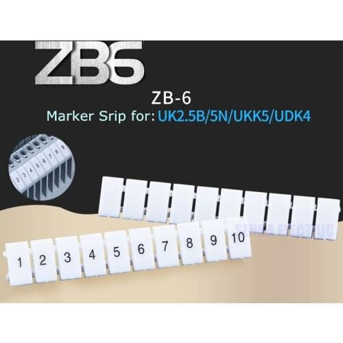 Plastic Wiring Markers 1-100 Numbers Marker Strips for UK ST PT Din Rail Terminal Blocks