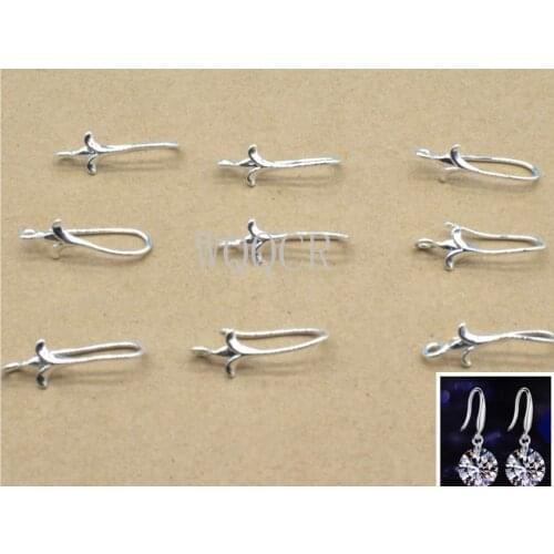 50PCS Flower Shape DIY Make Handmade Ornaments Earrings Earrings 925 Silver colorPendants Accessories Gifts