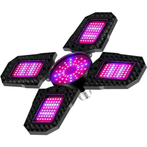 Folding E27 LED Grow Bulb Light phyto lamp for plants Indoor Red and Blue Full Spectrum Greenhouse Seedling Planting Light