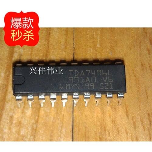 10PCS New original authentic audio amplifier TDA7496 TDA7496L DIP20