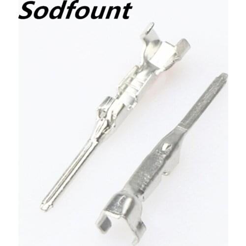 100pcs H62 brass tinned 1.0mm automotive terminal Automotive connector male terminal DJ612C-1×0.6A