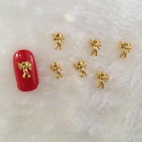 100pcs Japanese Angel Cupid Metal Jewelry DIY Alloy Nail Ornaments