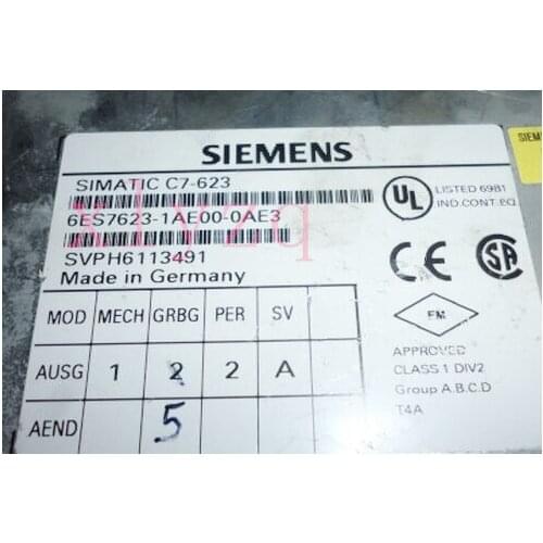 6ES7 623-1AE00-0AE3 6ES7623-1AE00-0AE3 used in good condition