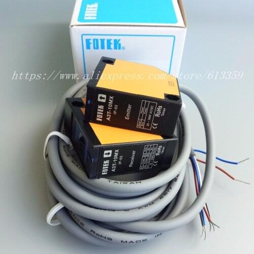 A3T-10MX FOTEK Photoelectric Switch Sensor 100% New & Original Thru Beam FREE POWER PHOTO SENSOR