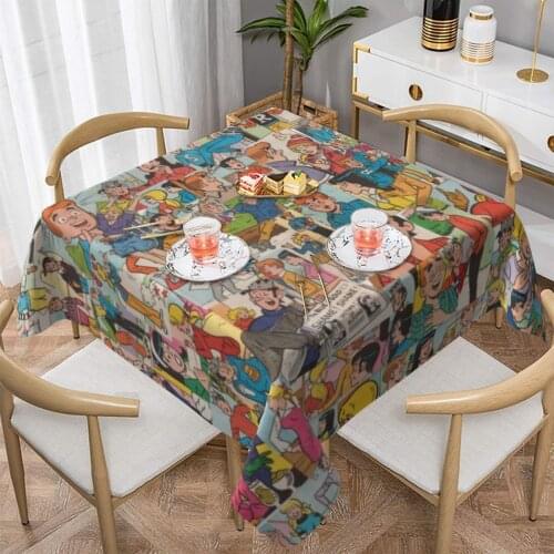 Art Tablecloth Cheap Square Table Cover Spring Custom Decoration Polyester Table Cloth