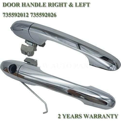 For Fiat 500 07-15 Door Handle Outer External RHD Front Chrome 35592012 735485876 735592026 735485872