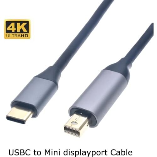USB C to Mini DisplayPort, 6Ft 4K@60Hz Thunderbolt 3 to Mini Displayport Cable Compatible for MacBook Pro 2020-2016
