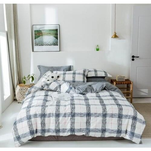 Nordic style simple small fresh pure cotton series bedding set, Bedsheets, bed covers and pillowcases