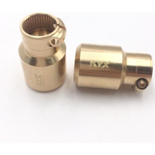 KYX Racing Brass AR44 Straight Axle Adapters Upgrades Parts Accessories for 1/10 RC Crawler Car Axial SCX10 II 90046 90047