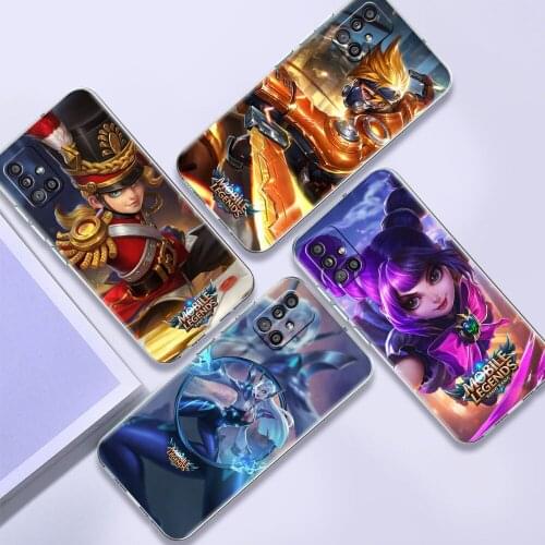 Soft TPU Case For Samsung Galaxy A51 A21s A52 A71 A12 A31 A41 A32 A02s M31 A11 A72 Transparent Phone Cover Mobile Legends Game