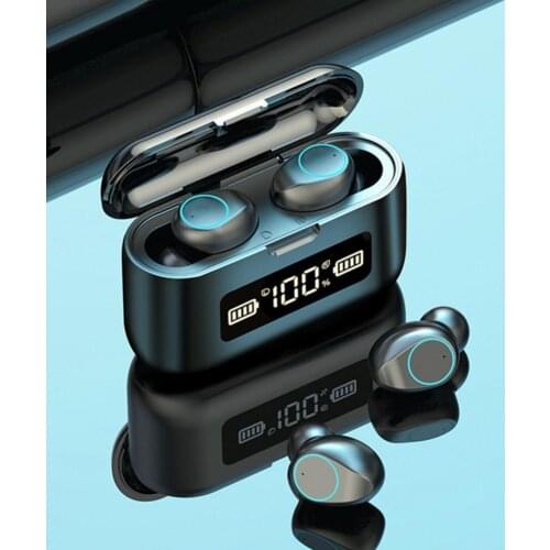 Earphone Waterproof Wireless ABS Bluetooth In-ear Earbuds with Touch Control for Sports