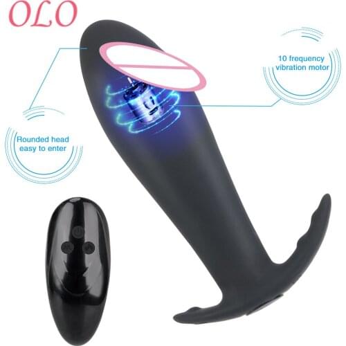 OLO 10 Frequency Anal Plug Silicone Butt Plug Prostate Massage Sex Toy For Men Woman Waterproof Dildo Anal Vibrator