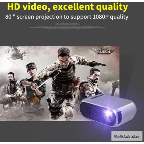 1080P HD Mini Projector Native Proyector Portable LED WiFi Projector Video Home Cinema 3D HDMI Movie Game Projector Home Player