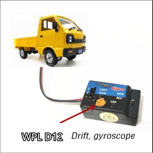 RC Auxiliary Gyroscope Drift Flat Running Remote Control Car WPL D12 Micro Truck Car Gyroscopet Diy