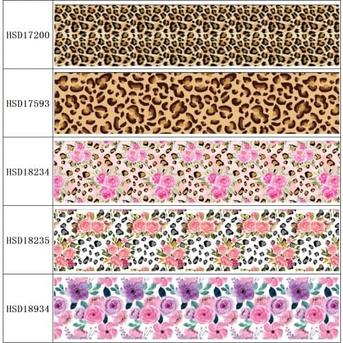 22MM 25MM 38MM 50MM 75mm Printed Pattern on Grosgrain Ribbon for diy ribbon