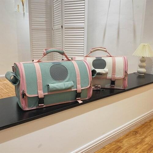 Cat Bag Go Out Portable High Quality Fresh And Color Matching Backpack For Cats And Dogs Pet Accessories