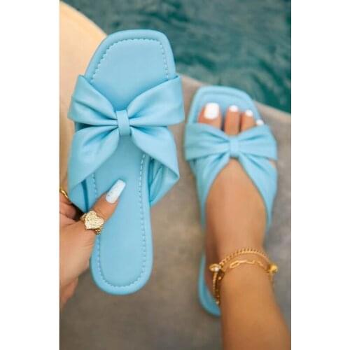 2021 New Womens Flat Sandals Fashion Summer Open Toe Solid Color Slippers Outdoor Casual Womens Shoes Plus Size 43