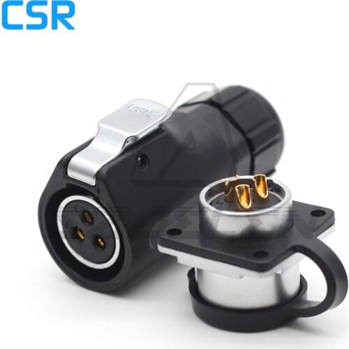 XHP20 series, waterproof connector 3 pin Male Socket , Aviation Cable connector