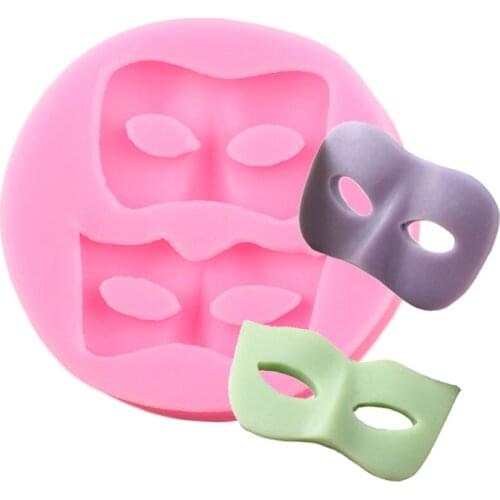 Halloween Mask Silicone Mold Party Fondant Chocolate Cake Decorating Tools DIY Cupcake Molds Polymer Clay Candy Resin Moulds