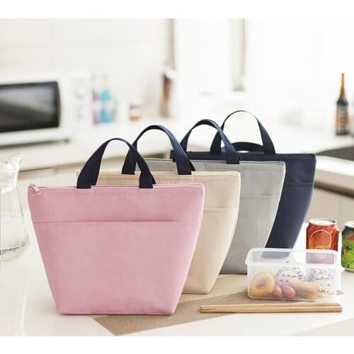 Lunch Bag Insulated Large Capacity Thermal Oxford Cloth Food Container for Office Tableware Lunch Box