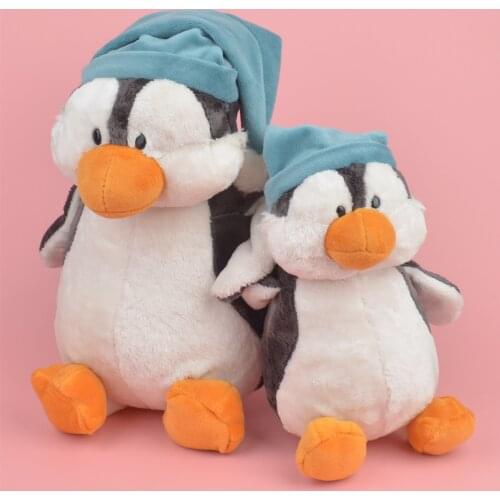 Super Soft Sleeping Cap pajamas Penguin Plush Toy Cute Cartoon Animal Penguin Stuffed Doll Girls Lovers Valentines Gifts Sofa