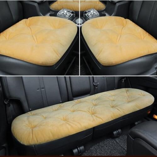 Warm Car Seat Cover Protector Pad Universal For Winter Autumn Auto Plush Seat Cushion Mats for Auto Interior Truck Suv Van