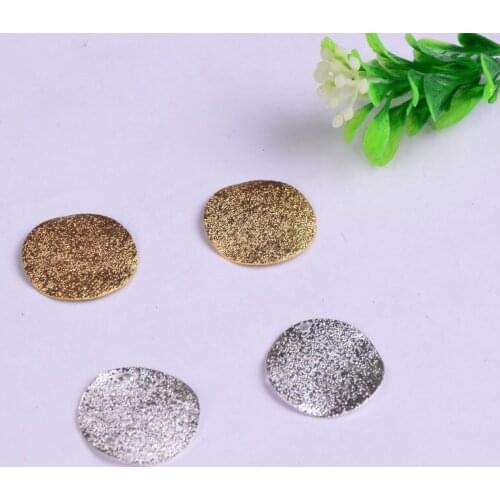 20 * 0.4mm Jewelry Accessories DIY earring parts / Double-sided wave frosted coin shape / Necklace pendant accessories