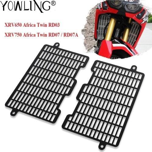 For Honda XRV750 XRV 750 Africa Twin RD07 RD07A Motorcycle Radiator Guard Grille Grill Cover Protection XRV650 Africa Twin RD03