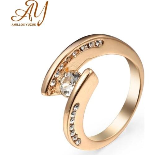 Anillos Yuzuk Engagement Finger Ring For Women Gemstone Clear Zirconia Rings Crystal Statement Fine Jewelry Female Gifts