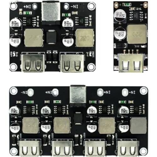 10PCS USB QC3.0 QC2.0 USB DC-DC Buck Converter Charging Step Down Module 6-32V 9V 12V 24V to Fast Quick Charger Circuit Board 5V