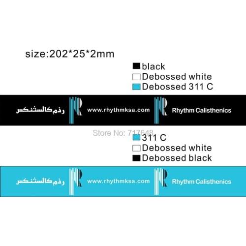 1000pcs Custom Rhythm Calisthenics wristband silicone bracelets free shipping by DHL A