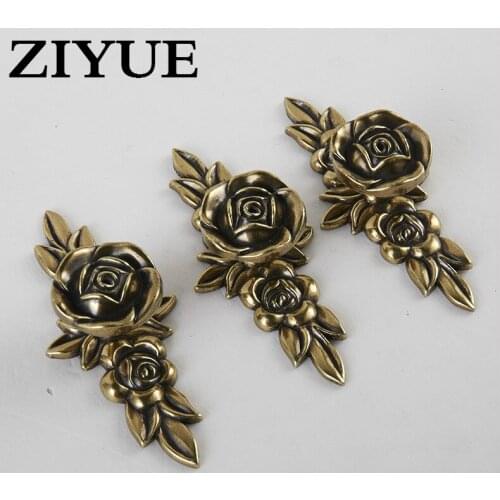 2PCS/Lot Tfree Shipping He Drawer Cabinet Door Handle Small Zinc Alloy European Bronze Furniture Wardrobe Sub Handle Handle