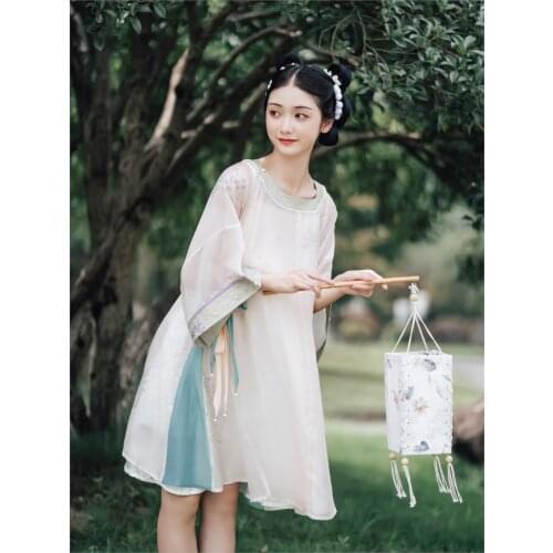 2021 traditional chinese style hanfu clothes woman elegant ancient folk dance costume ancient oriental performance costume