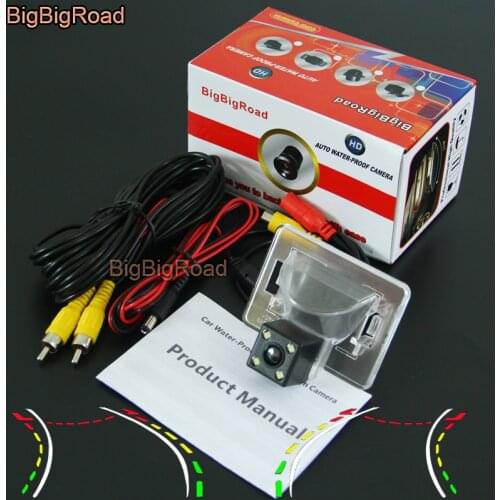 BigBigRoad Car Intelligent Dynamic Track Rear View Camera Reversing Camera For Mazda 5 Mazda5 2005 2006 2007 2008 2009 2010
